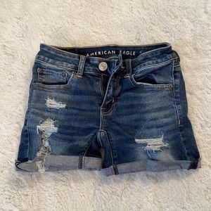 American Eagle Ripped Jean Shorts